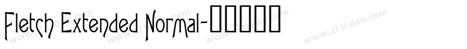 Fletch Extended Normal字体转换